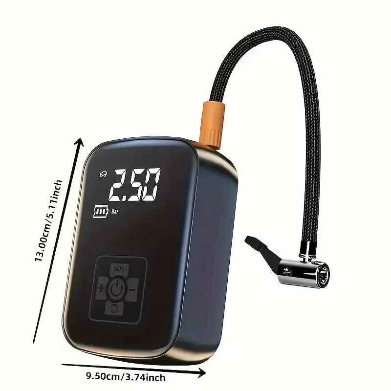 Car tire intelligent wireless car inflatable pump motorcycle bicycle electric vehicle portable air pump portable travel portable