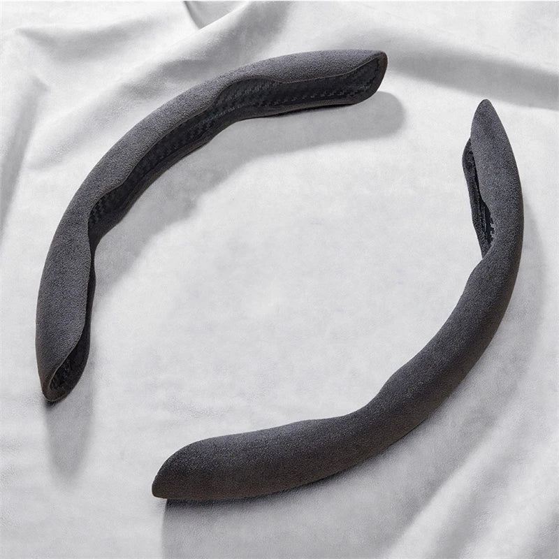 38Cm Universal Suede Car Steering Wheel Cover. Beautiful reflecting steering Covers, Non-Slip, car interior Modifications.