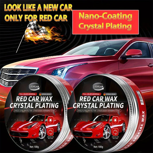Red Car Specific Wax Plating Crystal Paint Care, Car Coating Waxing, Scratch Removal And Gloss Brightening, New Car Polish WAREHOUSE SHOP