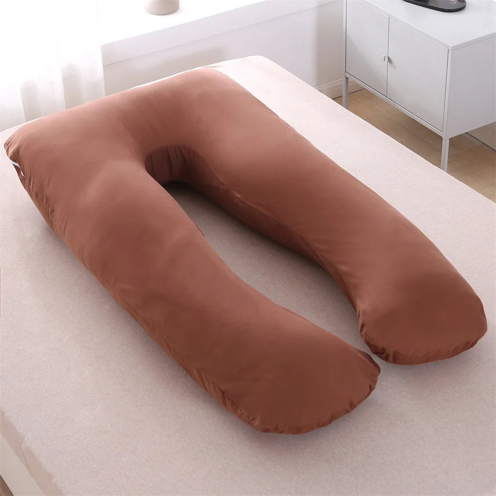 U-Shape Pregnancy Pillow — Full Body Maternity Support Cushion