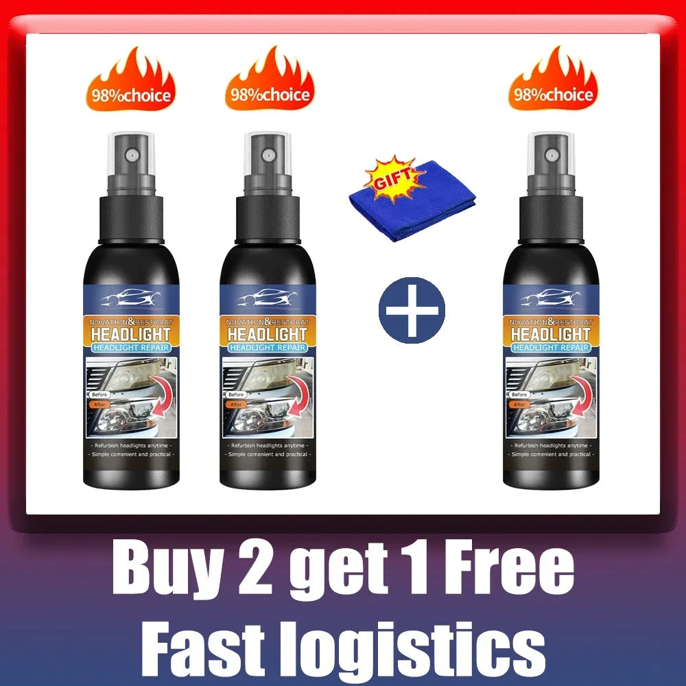 Car Headlight Restoration Polishing Kits Headlamp Repair Kits Car Light Polisher Cleaning Paste Car Paint Care Refurbish Agent