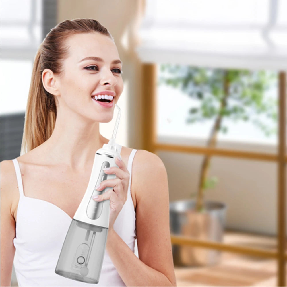 New Arrival Fairywill 350ml Portable Oral Irrigator USB Rechargeable Dental Water Flosser Jet Irrigator Dental Teeth Cleaner
