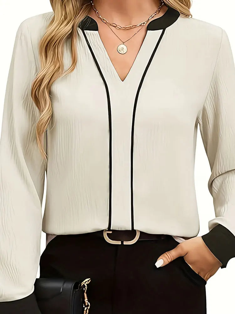 Women's plus size shirt summer chic elegant shirt casual women's fashionable shirt