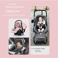 Baby Stroller 3-in-1 Two-Sided - High Landscape Folding All-Season Pram