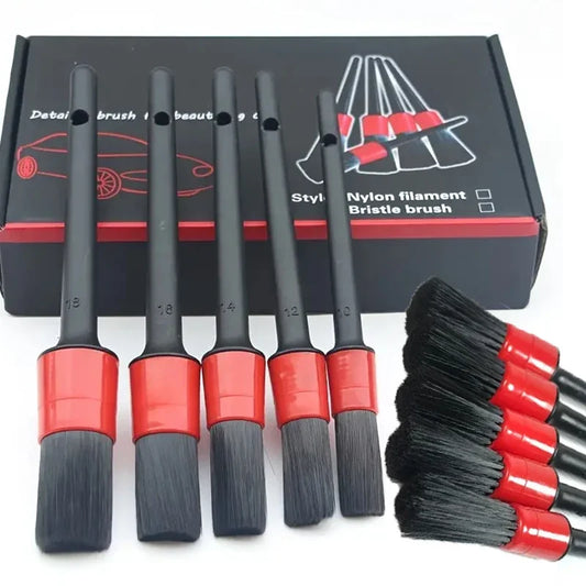 5pcs Detailing Brush Set. Car interior Brushes,  Car Detailing Brush, Brush Dashboard Air Outlet.