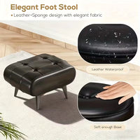 Foot Stool Change Shoe Stool Comfortable Practical Padded Seat Footstool Footrest for Home Bedside Entryway Apartment Bedroom