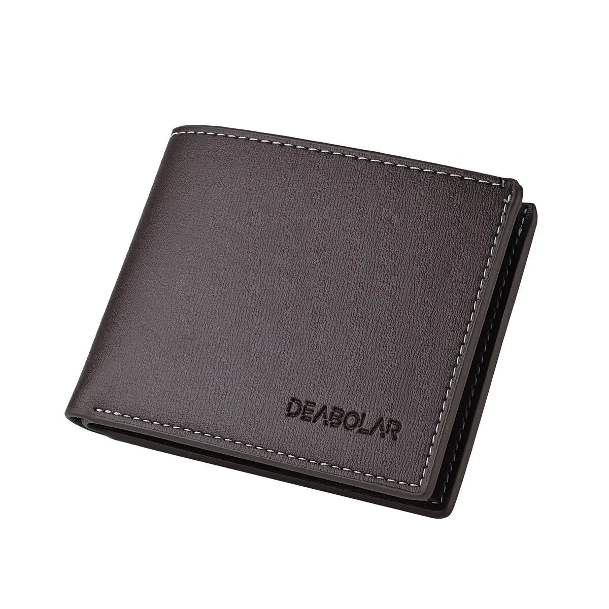 Leather Men Short Wallet Thin Style Folding Young Men Credit Card Holder Wallet
