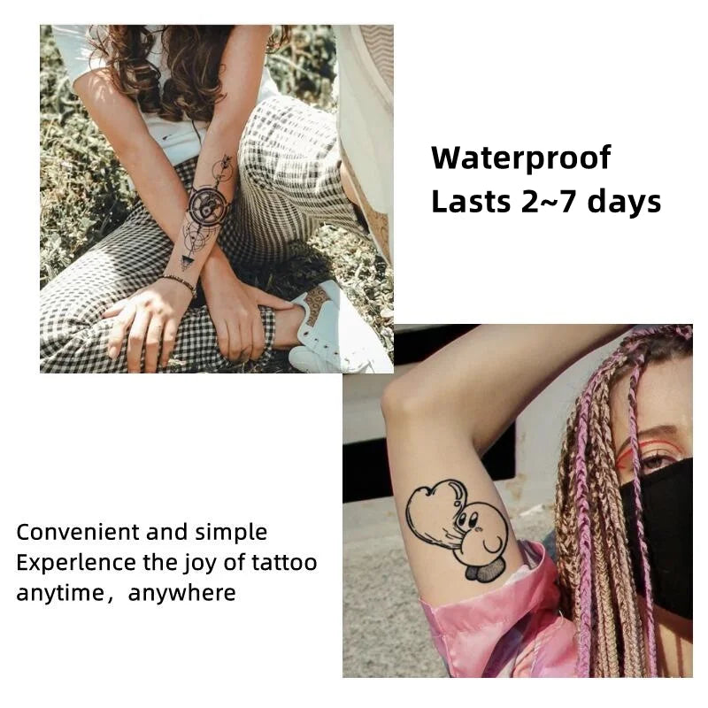 1 Sheet Lion Cross Tattoo Sticker Waterproof Lasting Temporary Tattoo