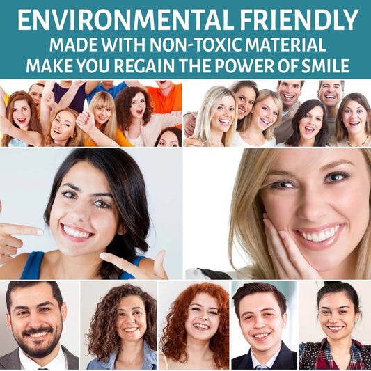 Adjustable Snap-On Teeth Veneers | Teeth Braces Temporary Whitening Dental Solution | Perfect for Confident Smiles Dental Cover WAREHOUSE SHOP