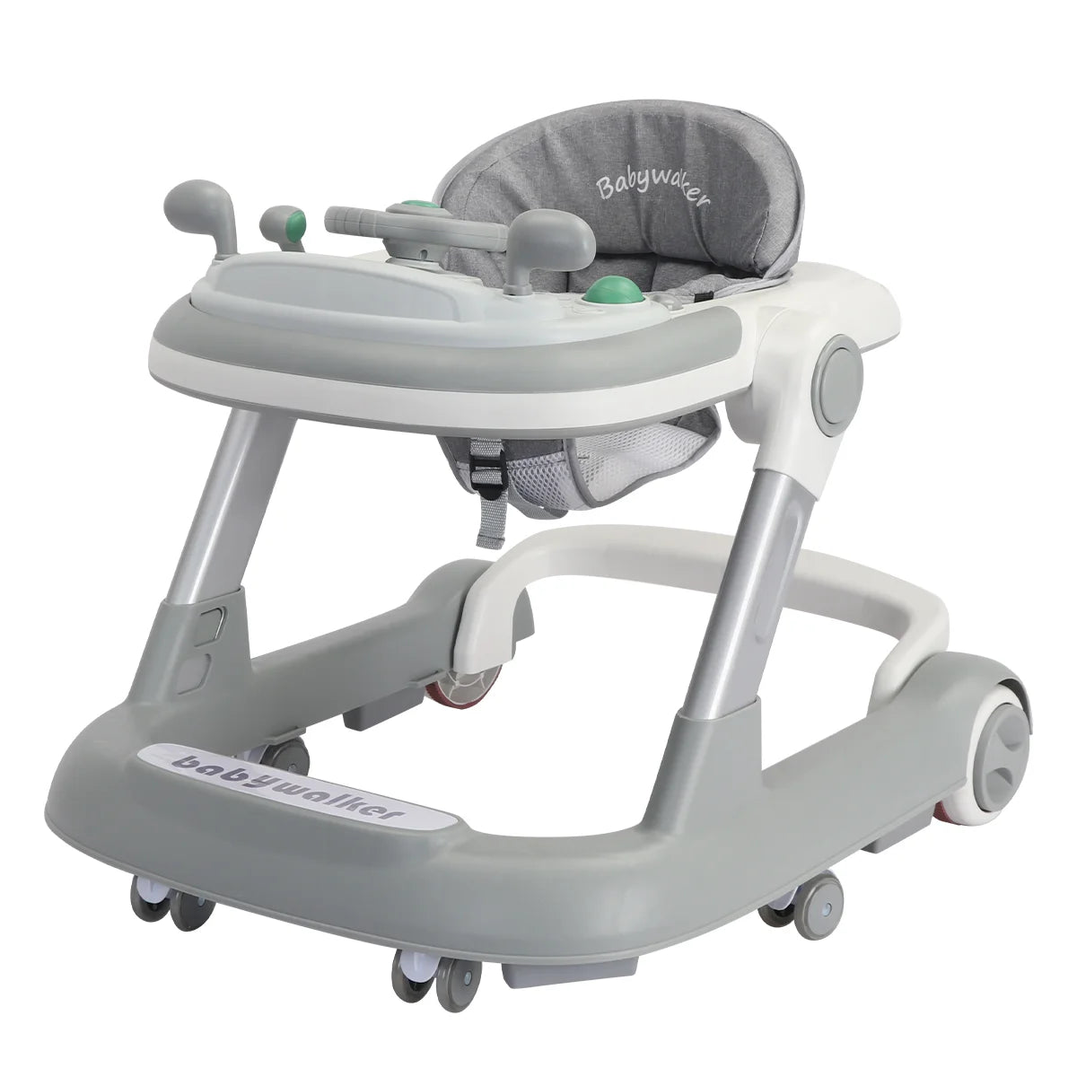 Push Walker with Removable Feeding Tray and Music Tray without batteries. 6 Months & Up Baby