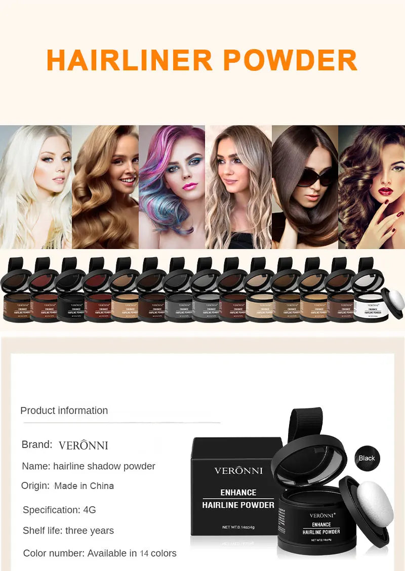 Hairline Powder Instantly Conceals Hair Root Touch Hair Powder for Thinning Hair for Women and Men,Hairline Shadow Powder Makeup