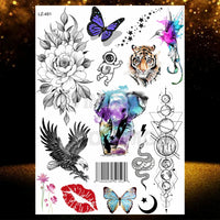 Chicano Bandit Mexico Temporary Tattoos For Men Women Fake Car Nun Tattoo religion Stickers Realistic Back Waterproof Tatoos