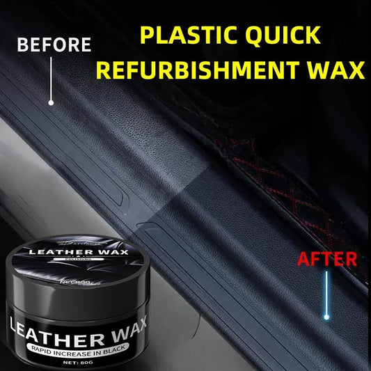Automotive Plastic Restoration Wax - All-Vehicle Interior & Exterior Panel Renewal Coating Agent, Crystal Clear Finish, Durable