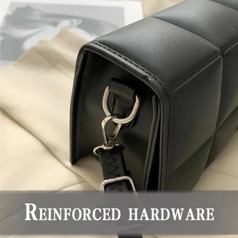 A Leather Brand Designer’s Women Shoulder Bag. Small PU Female Crossbody Bag, Trendy Classic Handle Ladies Handbag