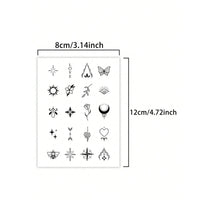 Small Pattern Waterproof Temporary Tattoo Stickers, Long-lasting Waterproof for One to Two Weeks, Finger Tattoos for Women.