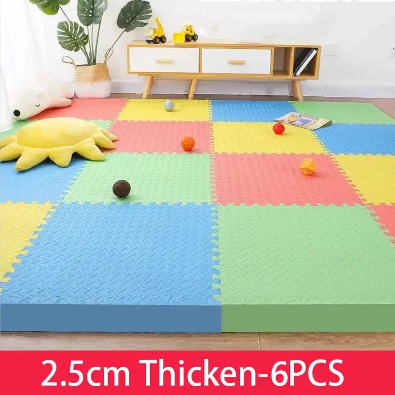 Baby Gym Play Mat 6PCS - Tatame Foam Puzzle Floor Mat for Playroom
