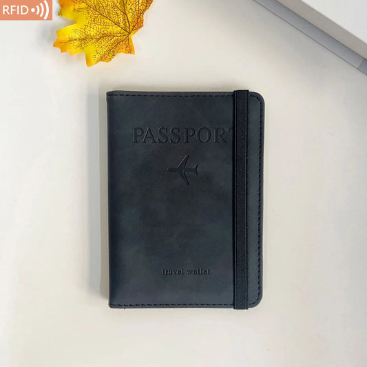 PU Leather Wallet Travel Passport Purse Card Male Travel Accessories Hand Carry Passport Business Cards Holder Wallet WAREHOUSE SHOP