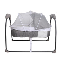 Comfy 3-in-1 Baby Electric Shaking Bed with Remote Music & Mosquito Net Safe Sleep Solution for Infants 0-12 Months