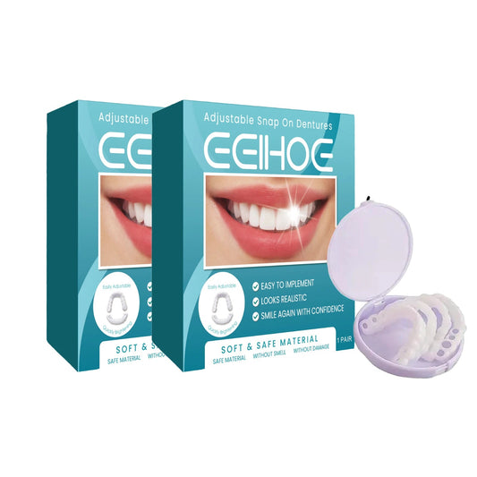 New Adult Adjustable Dentures Teeth Set Adjustable Snap-on Fake Teeth Portable Braces Decorate Gaps For Teeth Enhance Aesthetic WAREHOUSE SHOP