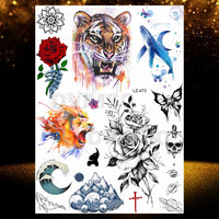 Chicano Bandit Mexico Temporary Tattoos For Men Women Fake Car Nun Tattoo religion Stickers Realistic Back Waterproof Tatoos