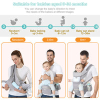 ErgoCarry Pro — Ergonomic Baby Carrier & Hip Seat
