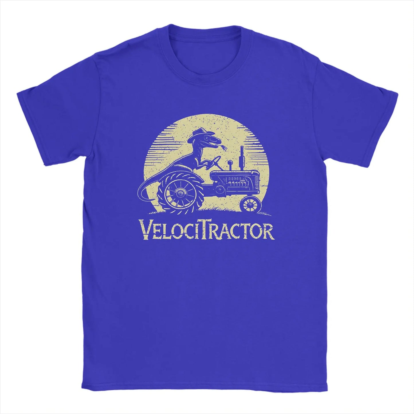 Men's Pure Cotton T-shirt VelociTractor designed Top. Crew Neck, Tee Shirt idea of Gift, casual.