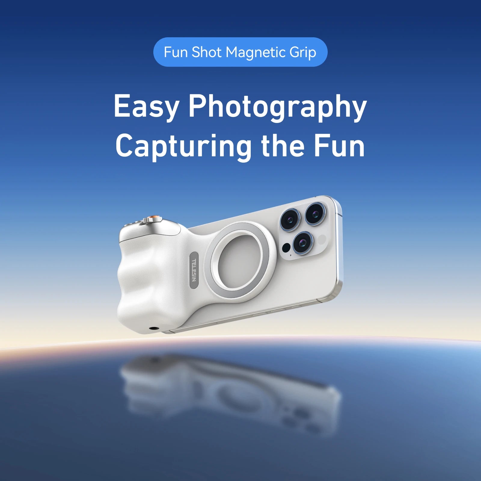 TELESIN GripShot — Magnetic Phone Shooting Handle with Remote