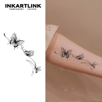 Butterfly Temporary Tattoo,Lasts To 15 Days New Technology Magic Waterproof Semi Permanent Sticker.
