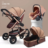 Baby Stroller 3-in-1 Two-Sided - High Landscape Folding All-Season Pram