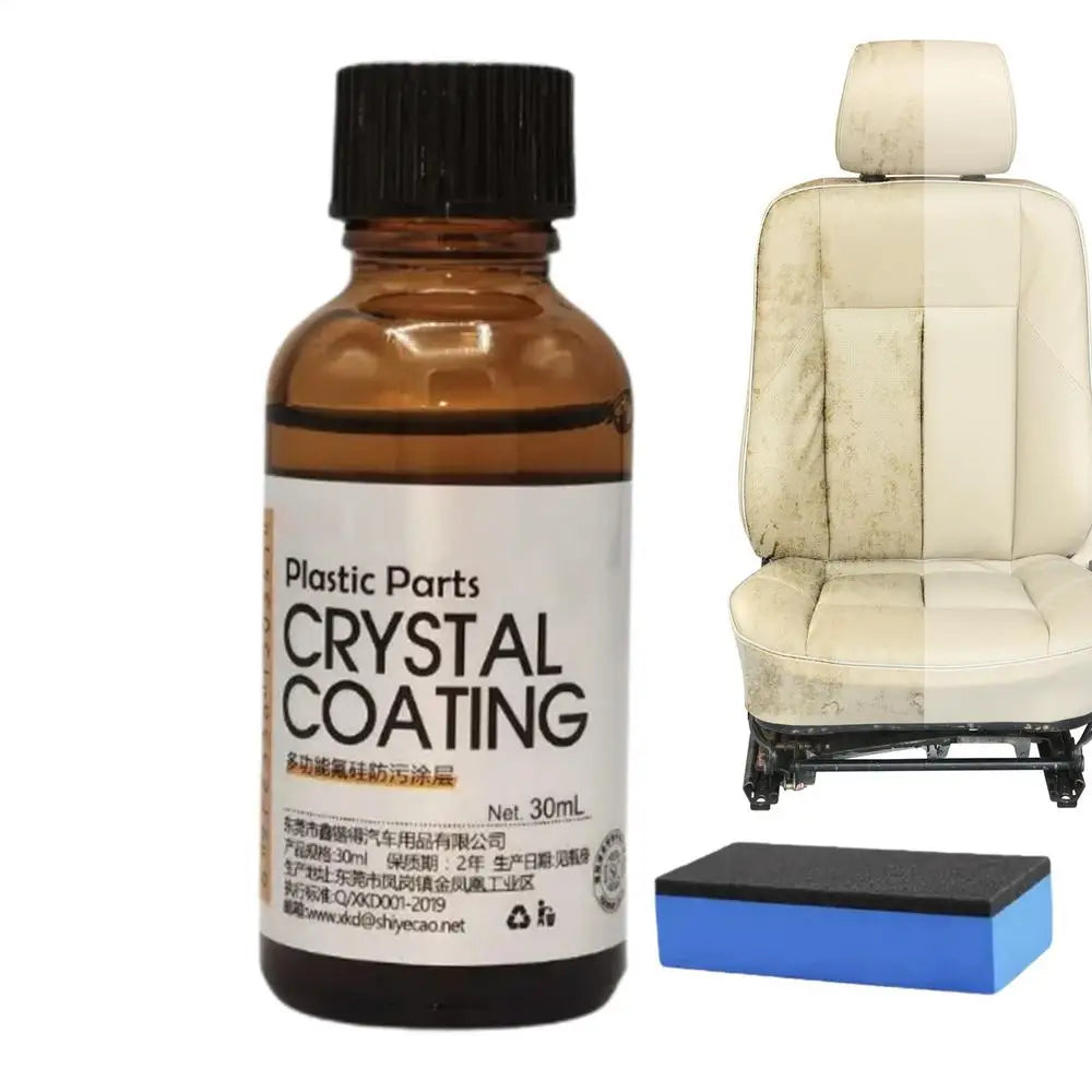 Car Leather Restorer 30ml Back To Black Plastic Parts coating agent Interior Refurbish Leather Renovator Trim Shine Protectant
