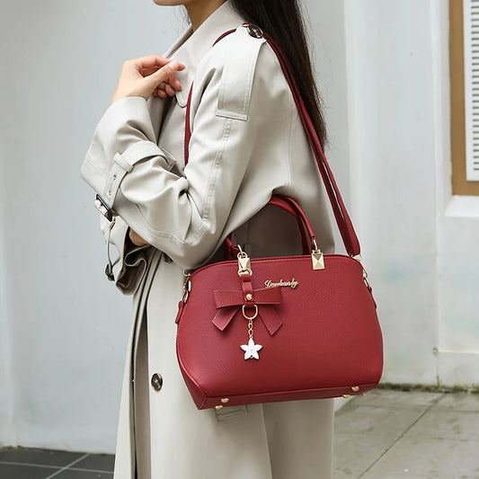Elegant Shoulder Bag with Bowknot Decoration, Multiple Compartments, Fashion Handbag, Suitable for Work, Party, and Daily Use WAREHOUSE SHOP