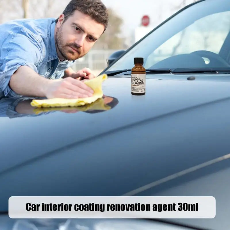 Car Leather Restorer 30ml Back To Black Plastic Parts coating agent Interior Refurbish Leather Renovator Trim Shine Protectant