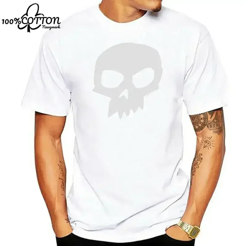 LE Cotton Toy Story Sid Distressed Skull Black Men's T-Shirt NewTops wholesale Tee custom Environtal printed Tshirt