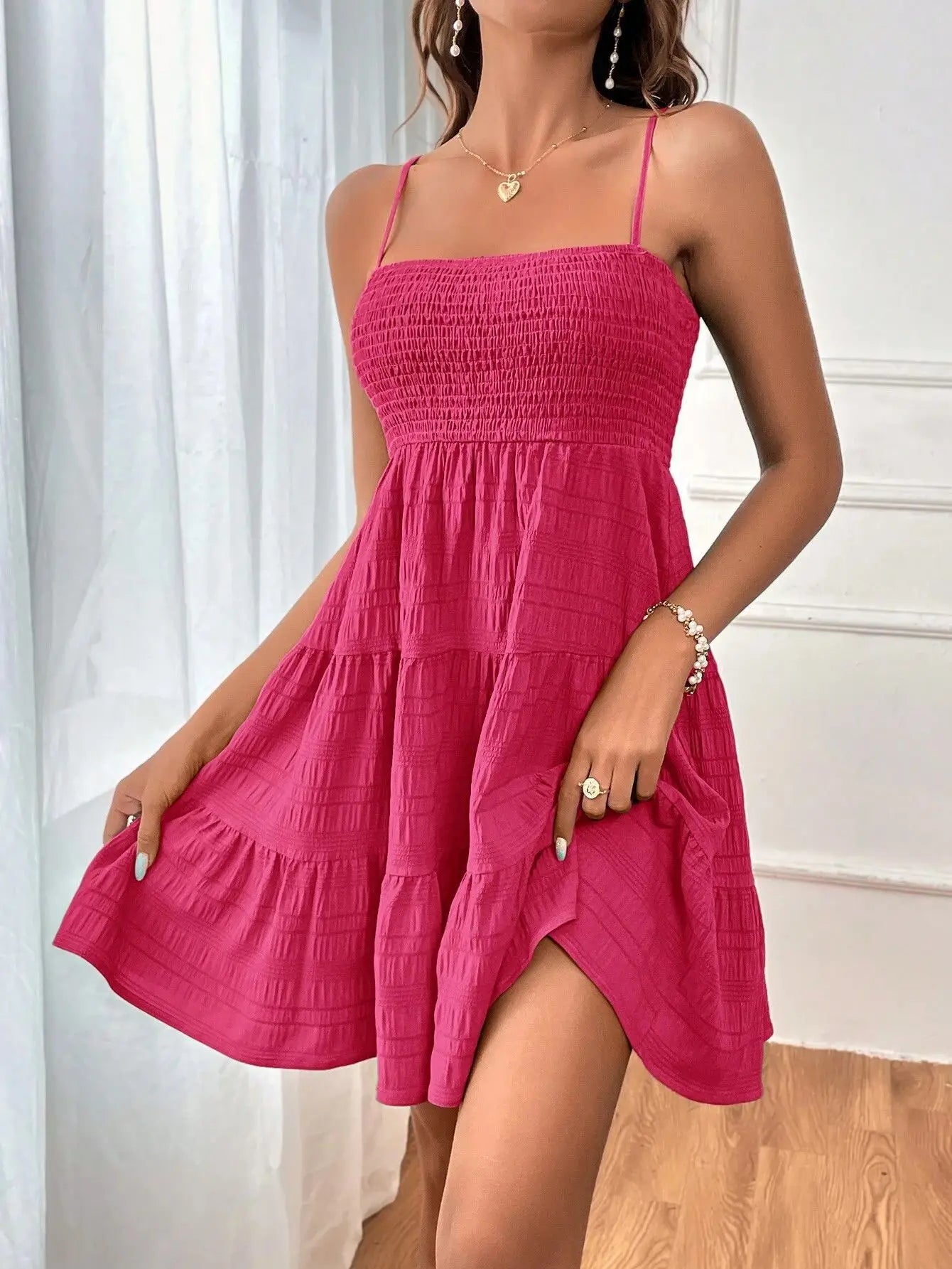 Women Strapless Backless Slip Mini Dress Sexy Lady High Elastic Waist Solid Purple Ruffle Party Dresses AXEWMFS-AXR305