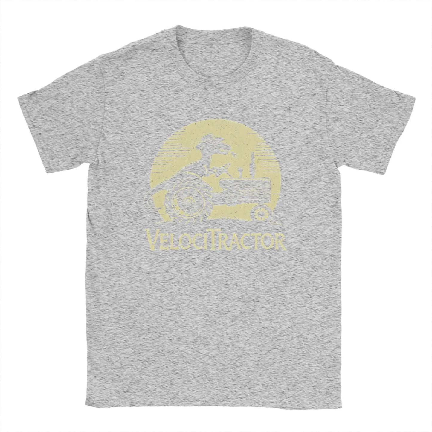 Men's Pure Cotton T-shirt VelociTractor designed Top. Crew Neck, Tee Shirt idea of Gift, casual.