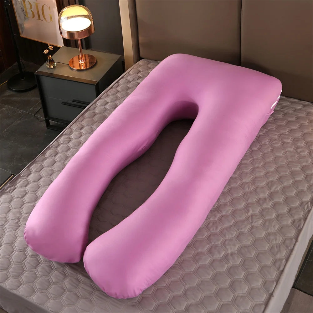 U-Shape Pregnancy Pillow — Full Body Maternity Support Cushion