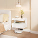 Floating Bedside Wall Shelf — 1 Drawer & Open Storage Modern Design