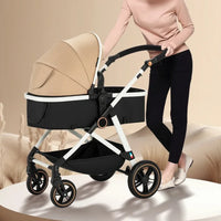Portable 2-in-1 Baby Stroller - Bassinet Mode Foldable Reversible Seat