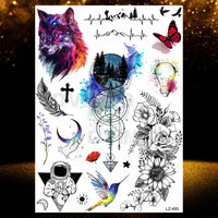 Chicano Bandit Mexico Temporary Tattoos For Men Women Fake Car Nun Tattoo religion Stickers Realistic Back Waterproof Tatoos