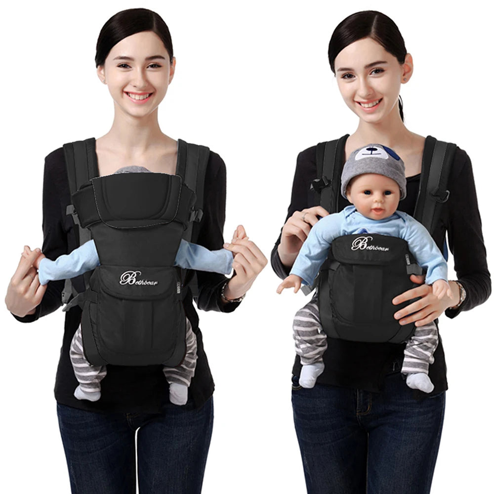 SnugCarry 4-in-1 — Ergonomic Baby Backpack Carrier Newborn to Toddler