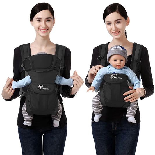 SnugCarry 4-in-1 — Ergonomic Baby Backpack Carrier Newborn to Toddler