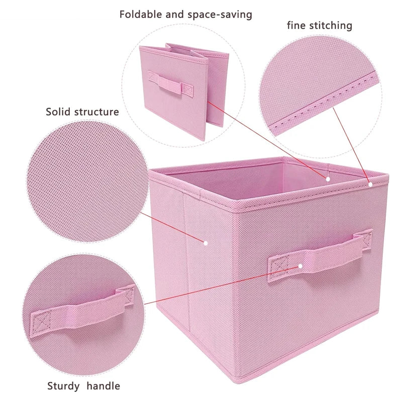 Non-woven Fabric Foldable Storage Box Drawer Style Clothing Organizer Box Clothes Storage Cabinet Organizer Box