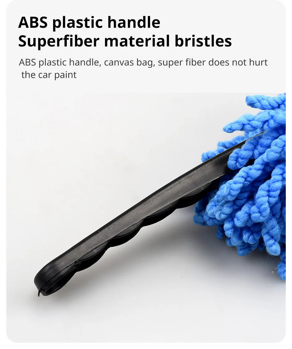 Multifunctional Car Collector Cleaning Dusts Mop Bristles Strong Water Absorption Vehicle Cleaning Wax Mop Brush Car Wash