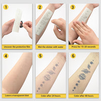 Temporary tattoos on hand, birthday decorations, party favors，mehndi design，fake tattoos，tatuajes temporales para hombres