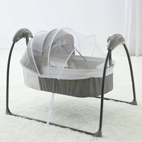 Comfy 3-in-1 Baby Electric Shaking Bed with Remote Music & Mosquito Net Safe Sleep Solution for Infants 0-12 Months