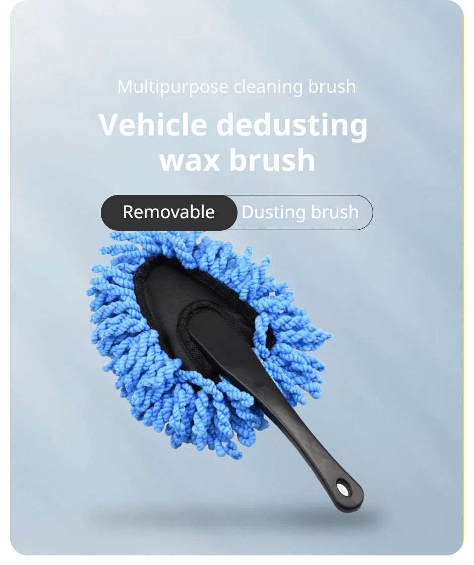 Multifunctional Car Collector Cleaning Dusts Mop Bristles Strong Water Absorption Vehicle Cleaning Wax Mop Brush Car Wash