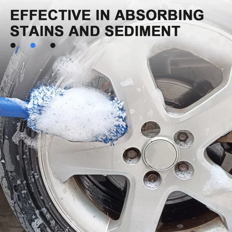 Car Tire and Rim Cleaning Brush Portable.
