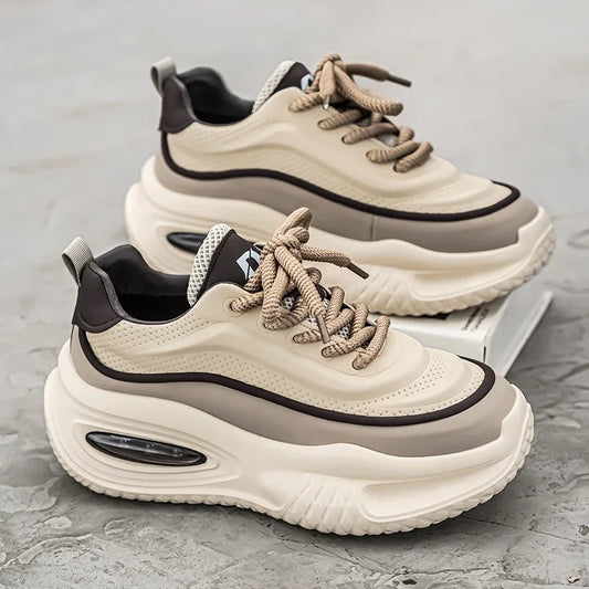 New Platform Vulcanized Sneakers Men Street Style Casual Shoes For Men Punk Chunky Social Men's Sneakers Korean 2025 Large Size