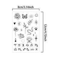 Small Pattern Waterproof Temporary Tattoo Stickers, Long-lasting Waterproof for One to Two Weeks, Finger Tattoos for Women.