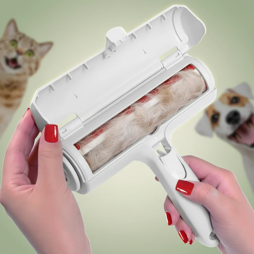 FurLift Pro — Pet Hair Remover Roller with Self-Cleaning Base